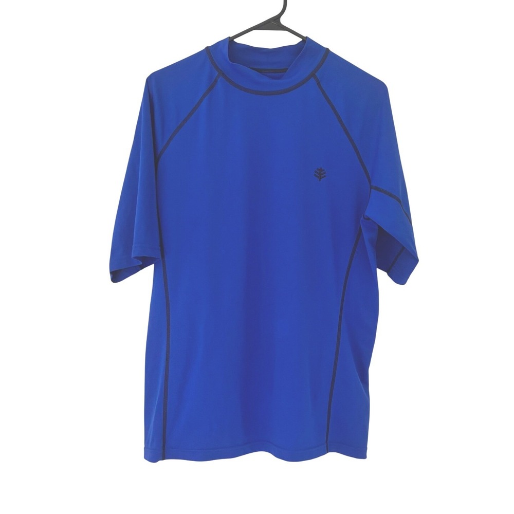 Coolibar Mens Rashgaurd M UPF 50 Swim Run Outdoor Adventure Beach Travel Vacay